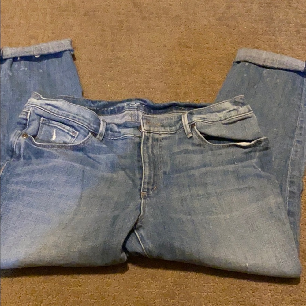 Loft Relaxed Skinny Crop